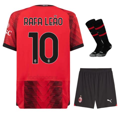 Maillot Kit Enfant Milan Ac Domicile 2023 2024 Rafa Leao FSPRO