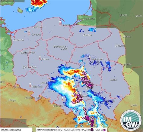 Burza Radar Burzowy Gdzie Jest Burza Burze Na Dolnym Slasku Gdzie