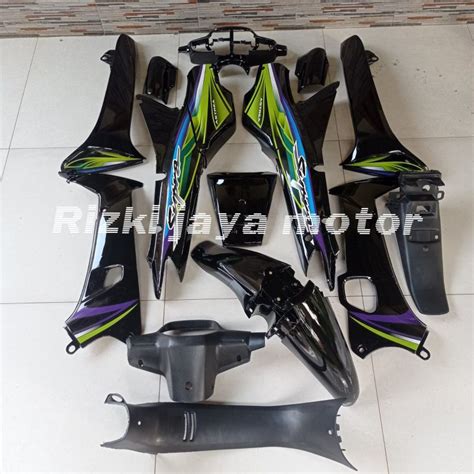 Jual Full Body Halus Kasar Supra Lama Hitam Plus Striping Tromol