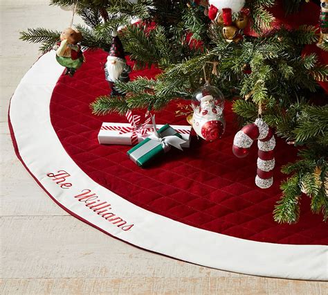 Classic Velvet Tree Skirt Pottery Barn