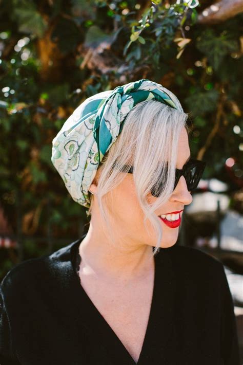 5 Ways To Wear A Silk Scarf In Your Hair Silk Scarf Hair Hair Scarf