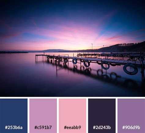 Sunset Color Palette With Hex Codes Vandelay Design