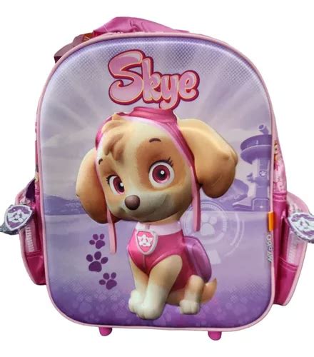 Mochila Paw Patrol Skye Carrito P Infantil Wabro Env O Gratis