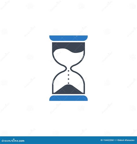 Icono Relacionado Del Glyph Del Vector Del Reloj De Arena Ilustraci N