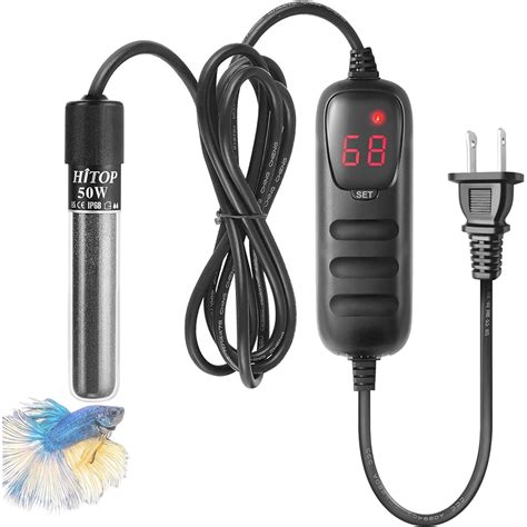 4 Mo Finance HITOP Mini Submersible Aquarium Heater 50W Digital