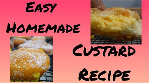 Super Easy Homemade Custard Recipe Quick And Easy Youtube