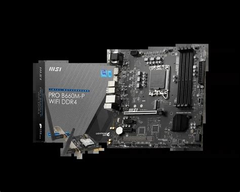 MSI PRO B660M P WIFI DDR4 LGA 1700 Intel B660 SATA 6Gb S M ATX