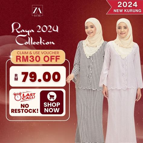 Zoe Arissa Baju Kurung Moden Raya Belinda Kurung Scallop Sulam