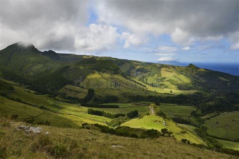 Ilha Das Flores, Azores, Portugal Imagen de archivo - Imagen de isla ...