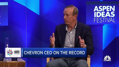 Chevron Ceo On The Record About Ev Transition And Oil Demand Youtube