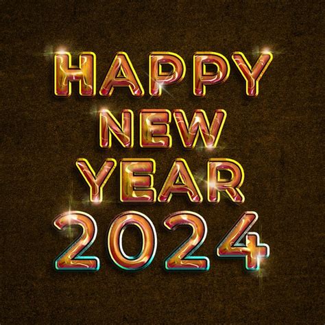 Premium Psd Happy New Year Text Effect Psd