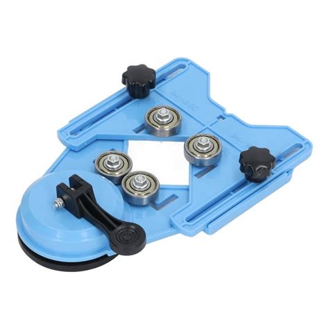 Blue Hole Drill Guide Locator With Suction Cup Drill Bit Hole Saw Guide Jig For Marble Tile