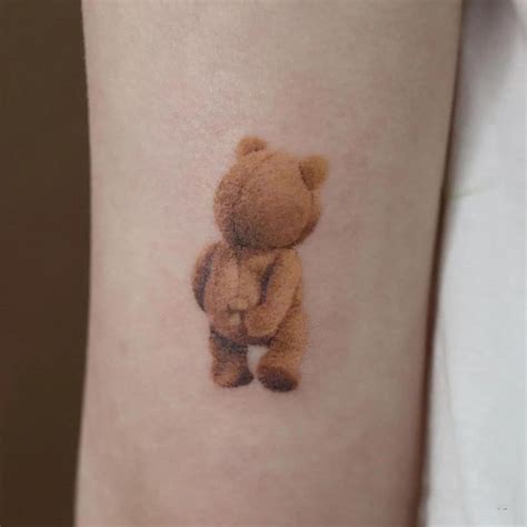 Ted Tattoo Bear Teddy Bear Tattoos Fine Line Tattoos Small Tattoos