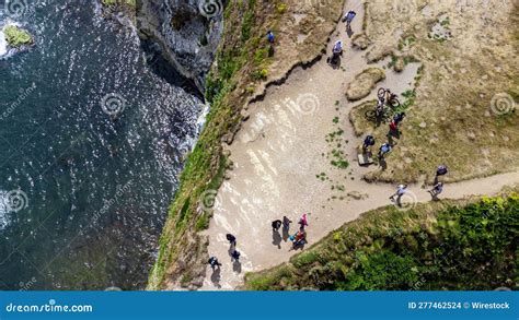 Aerial View Of The Handfast Point On The Isle Of Purbeck In Dorset