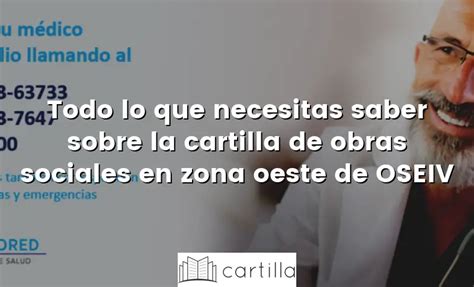 Todo Lo Que Necesitas Saber Sobre La Cartilla De Obras Sociales En Zona