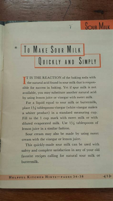 How To Make Sour Milk Soured Milk Recipe Book Baking