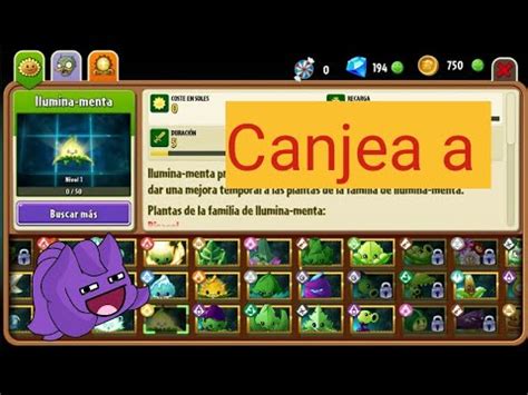 Canjea A Ilumina Menta Con Un Nivel Modificado PvZ 2 Nivel