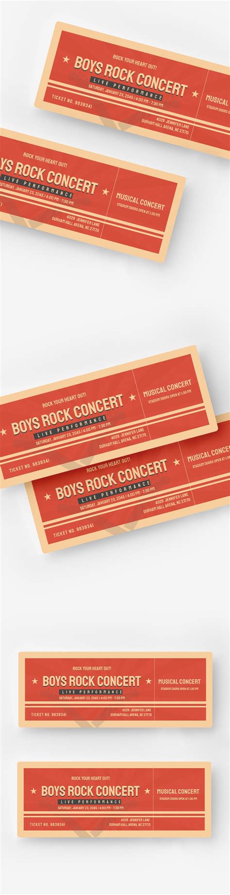 Concert Ticket Templates - 39+ Designs, Free Downloads | Template.net