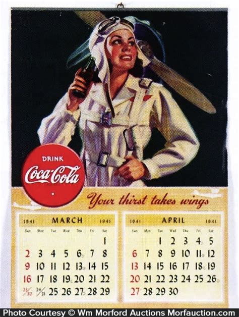 Rare Vintage Coca Cola Calendar Negative Nov Dec Advertising