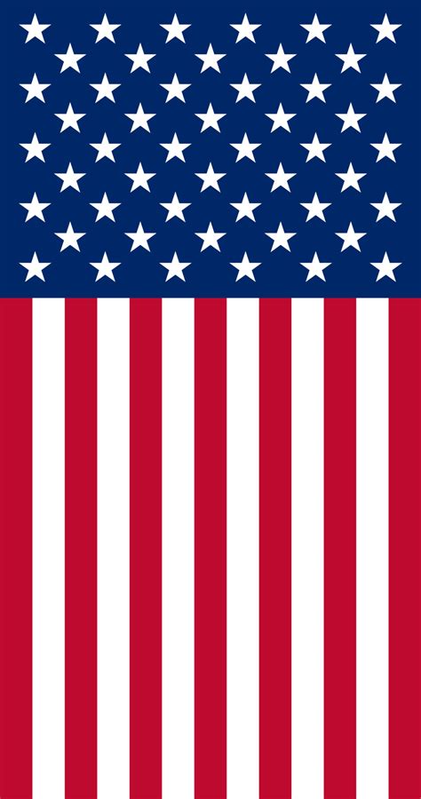 Vector Illustration Vertical Flag Of American 7092553 Vector Art At