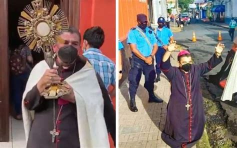 Perseguição Religiosa Na Nicarágua Bispo Enfrenta Polícia Com O