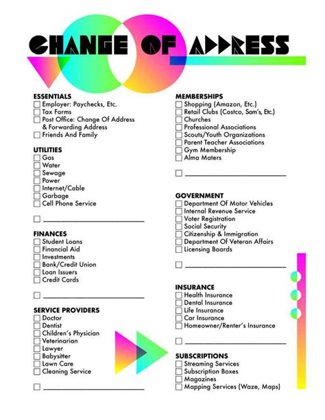 Printable Checklist For Moving House Uk