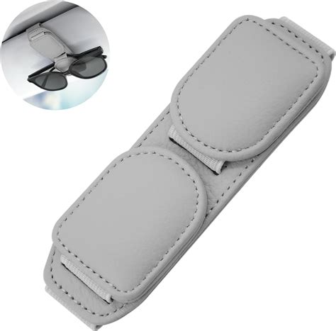 Bilione Magnetic Leather Sunglass Holder Eyeglass Hanger Clip For Car