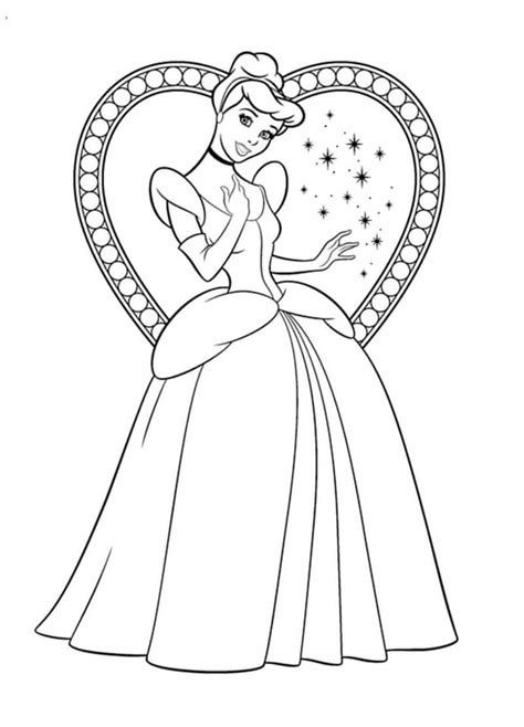 Coloriage Belle Cendrillon Dessin Gratuit Imprimer