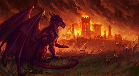 Kingdom On Fire By Elena Zimina R Badassdragons