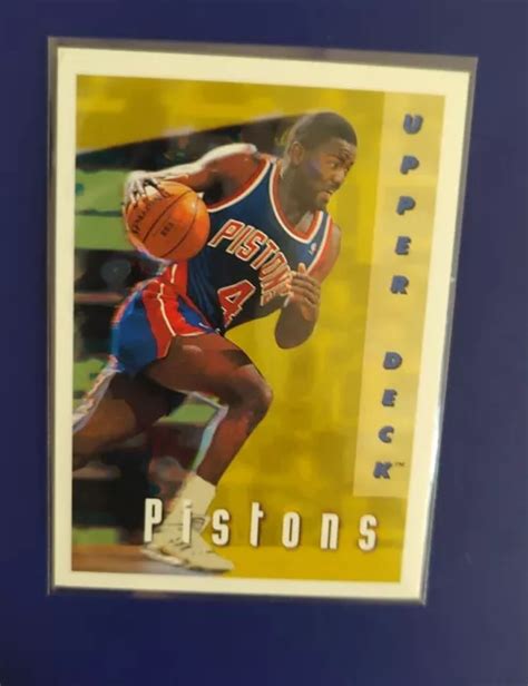 Upper Deck Detroit Pistons Basketball Card Joe Dumars Eur