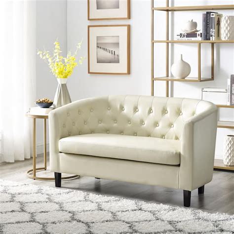 Cream Leather Couch And Loveseat | Cabinets Matttroy