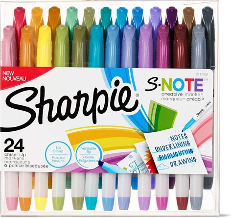 Sharpie S Note Creative Markers Highlighters Assorted Colors Chisel