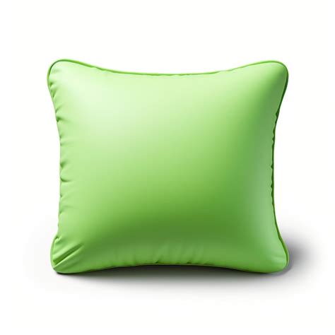 Premium Vector Green Color Pillow 3d Vector White Background Isolated Hi