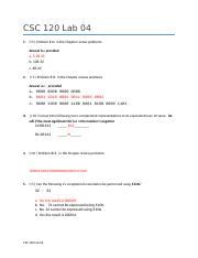 Lab Docx Csc Lab Problem In The Chapter Review