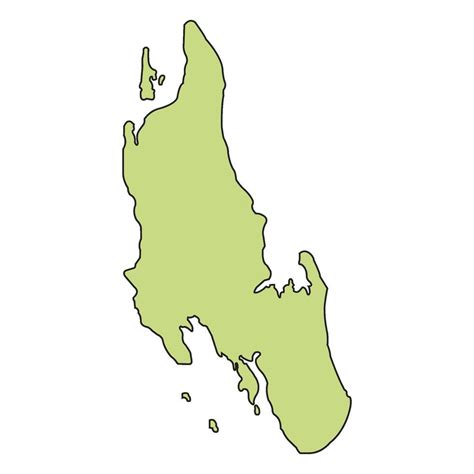 Zanzibar Island Map 57352147 Vector Art At Vecteezy