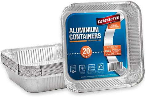 Aluminium Foil Trays With Lids Large Tin Foil Containers With Paper