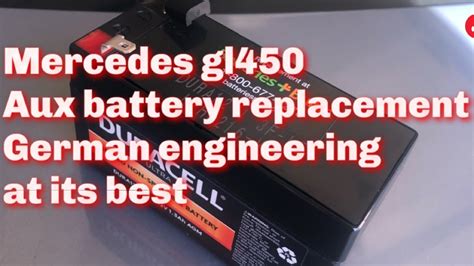 Mercedes GL450 Battery Warning Replace Auxiliary Battery The Germans