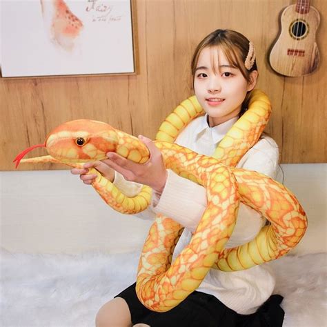 46 118 110cm 300cm Simulated Snakes Plush Toy Giant Boa Cobra Long