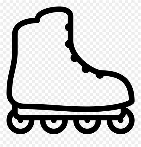 Easy Draw Roller Blades Clip Art Library