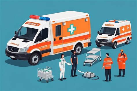 Premium Photo | Medical insurance template ambulance transport and ...