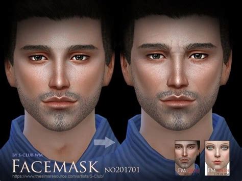 The Sims Resource Facemask 201701 By S Club • Sims 4 Downloads Sims 4 Sims Mens Face Mask