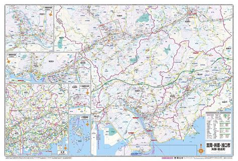 マップルの都市地図 岡山県 笠岡・井原・浅口市 矢掛・里庄町を印刷販売マップル地図プリント