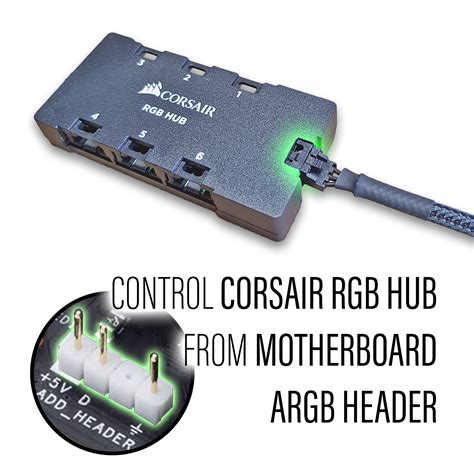 Corsair Rgb To Standard Argb Pin V Adapter Male Female Cm Ebay