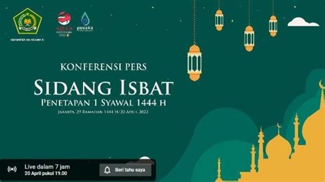 Hasil Sidang Isbat Idul Fitri Lebaran Tanggal April Atau