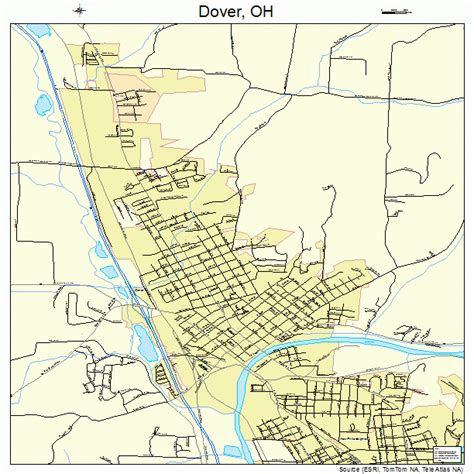 Dover Ohio Street Map 3922456