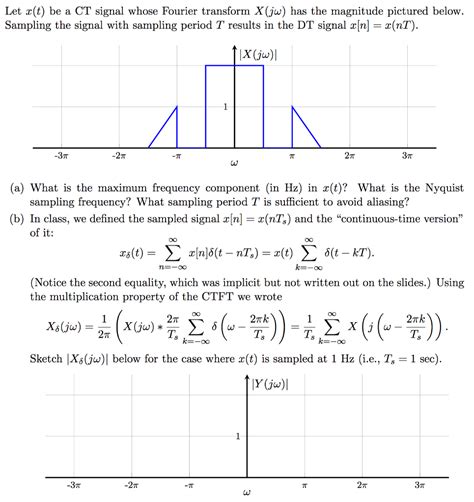 Solved Let X T Be A Ct Signal Whose Fourier Transform X J Chegg