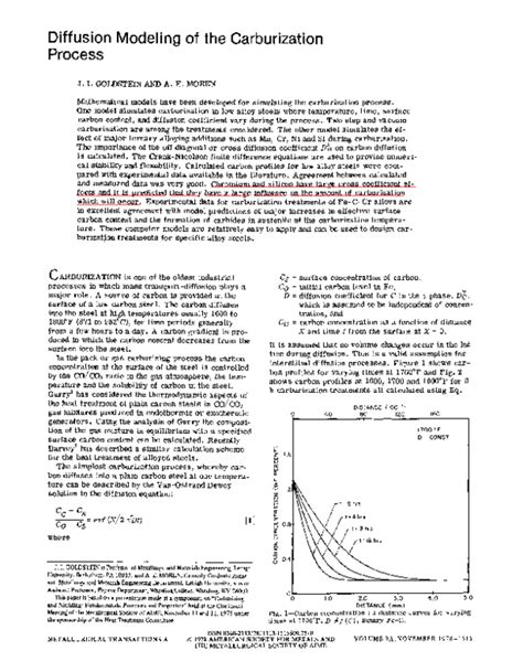 (PDF) Diffusion Modeling of the Carburization Process | Chen Ye - Academia.edu