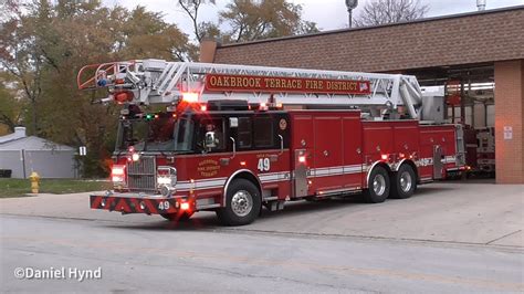 Oakbrook Terrace Fire Dept Truck Responding Youtube