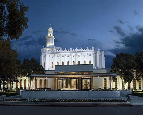 LDS Temples painted in a new, unique way: St. George LDS Temple