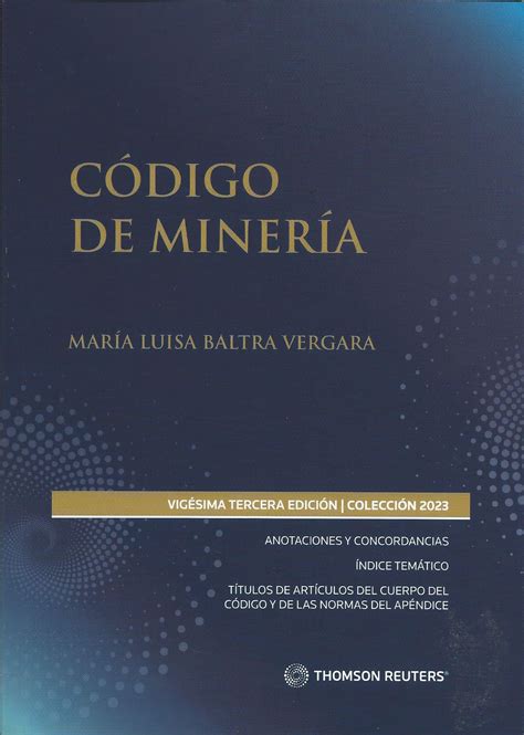 C Digo De Miner A Vig Sima Tercera Edici N Aremi